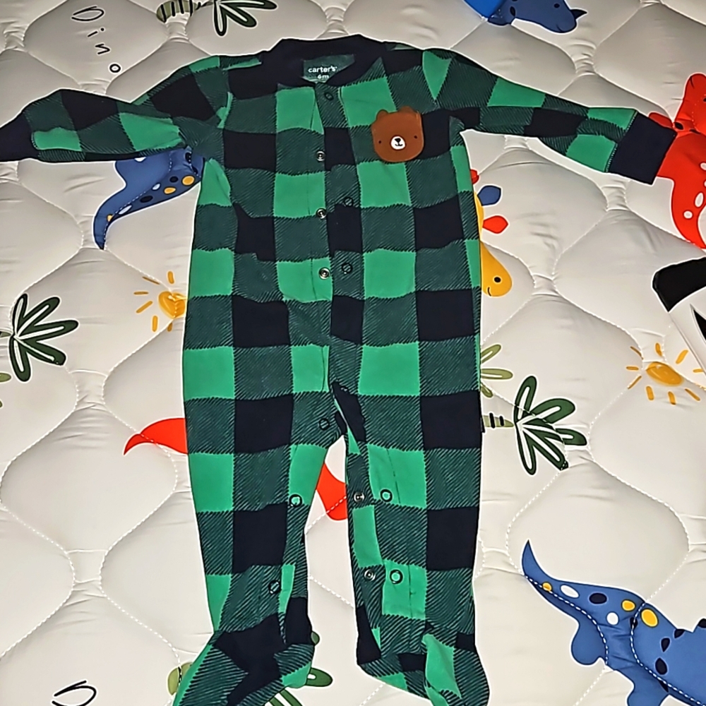 6 month button up sleep and play